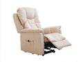 Poltrona reclinabile-Pelle sintetica-102x93x106 cm-Beige-Stile moderno