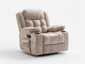 Poltrona reclinabile-Tessuto-106x97x104 cm-Beige-Stile relax