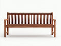 Panche da giardino-Legno-160x60x91 cm-Marrone scuro-Tradizionale con braccioli sagomati