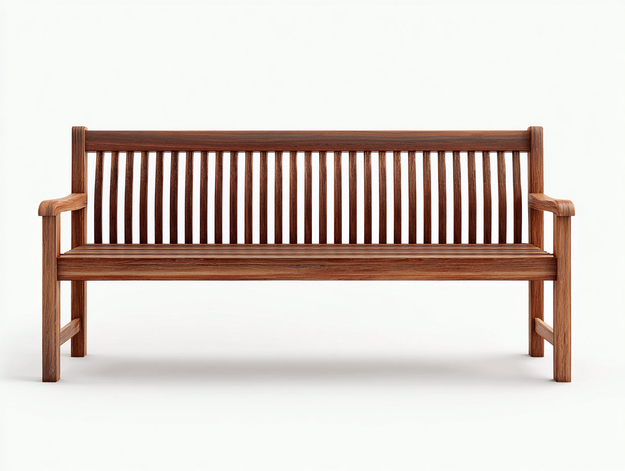 Panche da giardino-Legno-160x60x91 cm-Marrone scuro-Tradizionale con braccioli sagomati