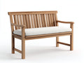 Panche da giardino-Legno-Tessuto-142x64x88 cm-Rovere caldo-Beige-Moderno