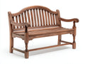Panche da giardino-Legno-128x62x92 cm-Marrone naturale-Classico