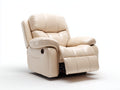 Poltrona reclinabile-Pelle sintetica-105x95x104 cm-Beige-Stile moderno
