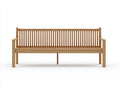 Panche da giardino-Legno-190x58x95 cm-Marrone naturale-Lineare con schienale alto
