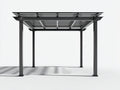 Pergola da giardino-Metallo-410x320x255 cm-Nero-Elegante